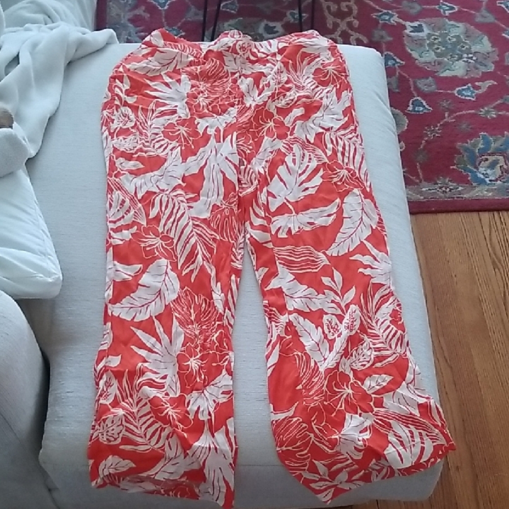 MNG Tropical Pattern Casual Pants
